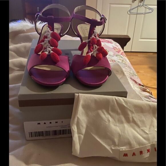 Marni LEATHER SANDALS - PINK - Picture 5 of 5